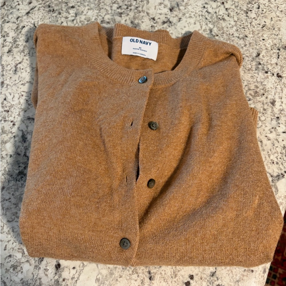 Old Navy Light Brown Knit Sweater 2X